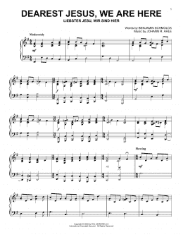 page one of Dearest Jesus, We Are Here (Piano Solo)