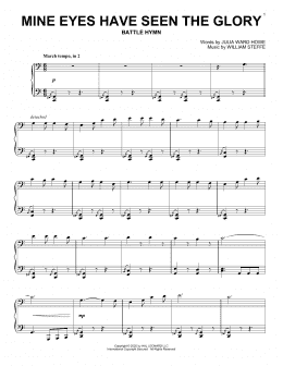 page one of Mine Eyes Have Seen The Glory (Piano Solo)