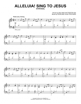 page one of Alleluia! Sing To Jesus (Piano Solo)
