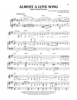 page one of Almost A Love Song (from Victor/Victoria) (Vocal Duet)