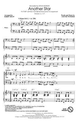 page one of Another Star (arr. Kirby Shaw) (SAB Choir)