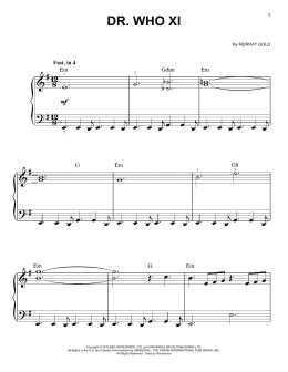 page one of Doctor Who XI (from Doctor Who) (Very Easy Piano)