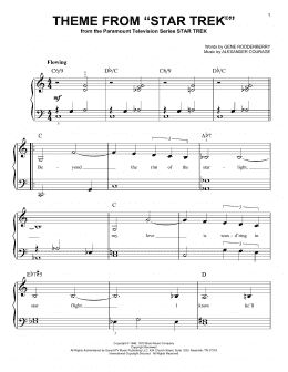 page one of Theme from Star Trek (Very Easy Piano)