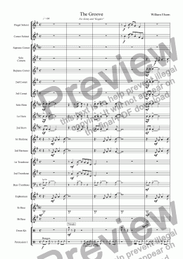 page one of (BRASS BAND) The Groove