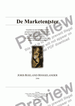 page one of De Marketentster (Rembrandt 2006)