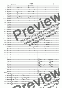 page one of Symphony No 32 5th movement