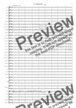 page one of Symphony No 32 10th movement