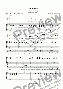 page one of Song: The Voice