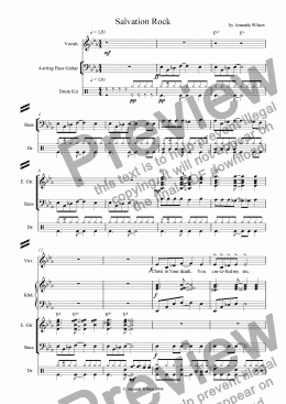 page one of Salvation Rock (guitar/band)