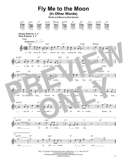 page one of Fly Me To The Moon (In Other Words) (Easy Guitar)