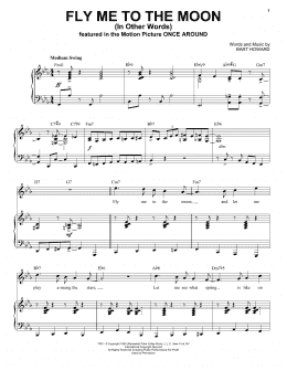 page one of Fly Me To The Moon (In Other Words) [Jazz version] (arr. Brent Edstrom) (Piano & Vocal)