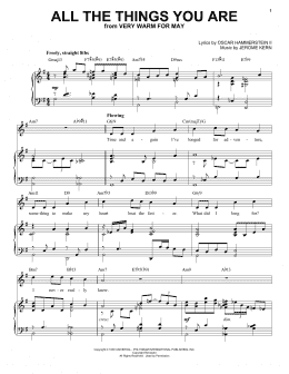 page one of All The Things You Are [Jazz version] (arr. Brent Edstrom) (Piano & Vocal)