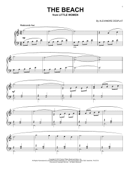 page one of The Beach (from the Motion Picture Little Women) (Piano Solo)