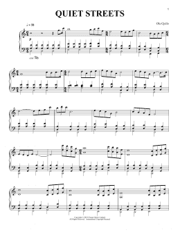 page one of Quiet Streets (Piano Solo)