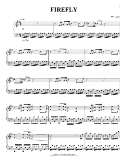 page one of Firefly (Piano Solo)