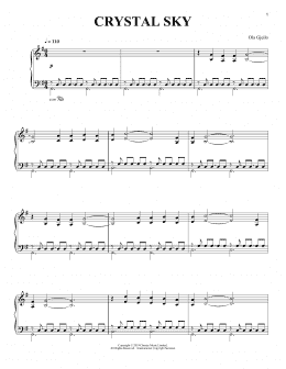 page one of Crystal Sky (Piano Solo)