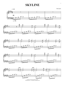page one of Skyline (Piano Solo)