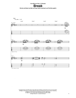 page one of Break (Guitar Tab)