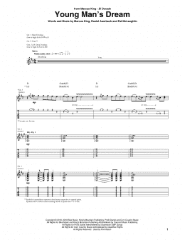 page one of Young Man's Dream (Guitar Tab)
