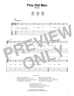 page one of This Old Man (Easy Guitar Tab)
