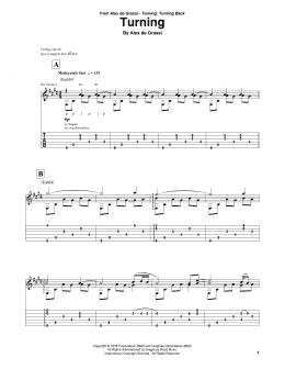 page one of Turning (Solo Guitar)