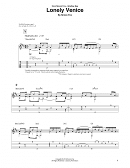 page one of Lonely Venice (Solo Guitar Tab)