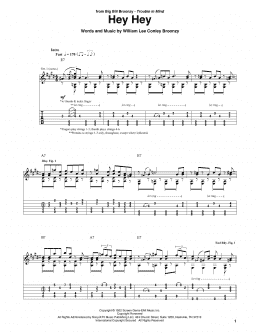 page one of Hey Hey (Solo Guitar)