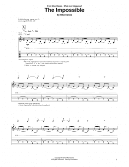 page one of The Impossible (Solo Guitar)