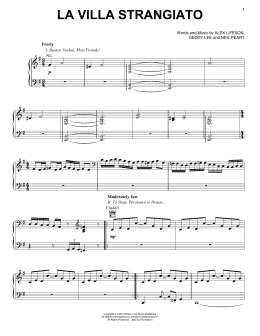 page one of La Villa Strangiato (Piano Solo)