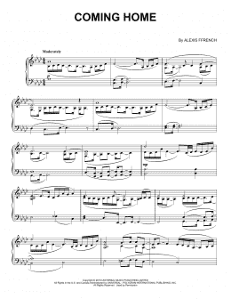 page one of Coming Home (Piano Solo)