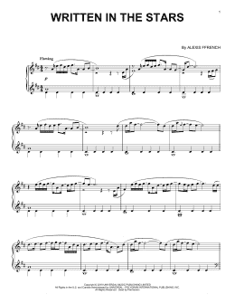 page one of Written In The Stars (Piano Solo)
