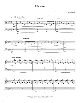 page one of Allewind (Piano Solo)