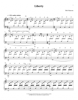 page one of Liberty (Piano Solo)