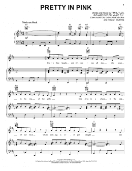 page one of Pretty In Pink (Piano, Vocal & Guitar Chords (Right-Hand Melody))