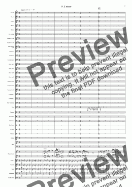page one of Symphony No 32 14th movement