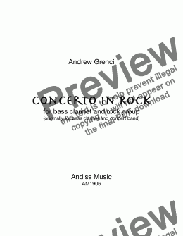 page one of Concerto in Rock