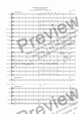 page one of 4 Horra's voor orkest, no.1