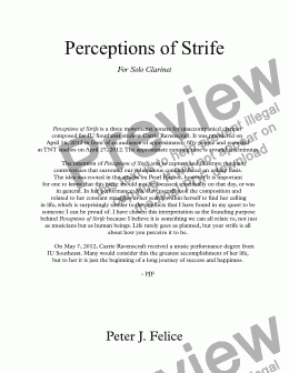 page one of Perceptions of Strife