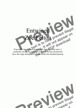 page one of Entwined