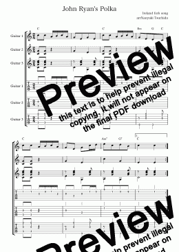 page one of John Ryan's Polka