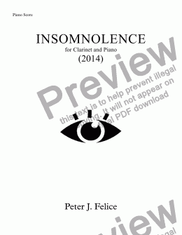 page one of Insomnolence