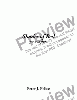 page one of Shades of Red