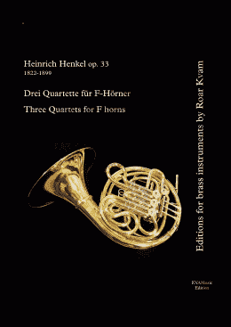 page one of Henkel: Drei Quartette für F-Hörner/Three Quartets for F-horns