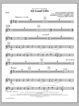 page one of All Good Gifts - Oboe (Choir Instrumental Pak)