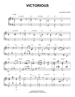 page one of Victorious (Piano Solo)