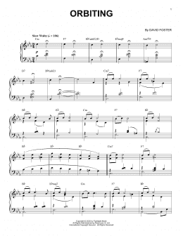 page one of Orbiting (Piano Solo)