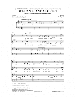 page one of We Can Plant A Forest (SATB Choir)