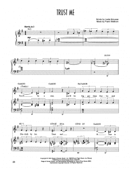 page one of Trust Me (from Victor/Victoria) (Piano & Vocal)