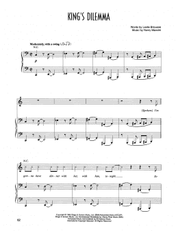page one of King's Dilemma (from Victor/Victoria) (Piano & Vocal)