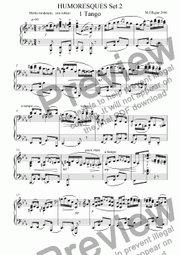 page one of Characteristic Pieces Set 2 for piano